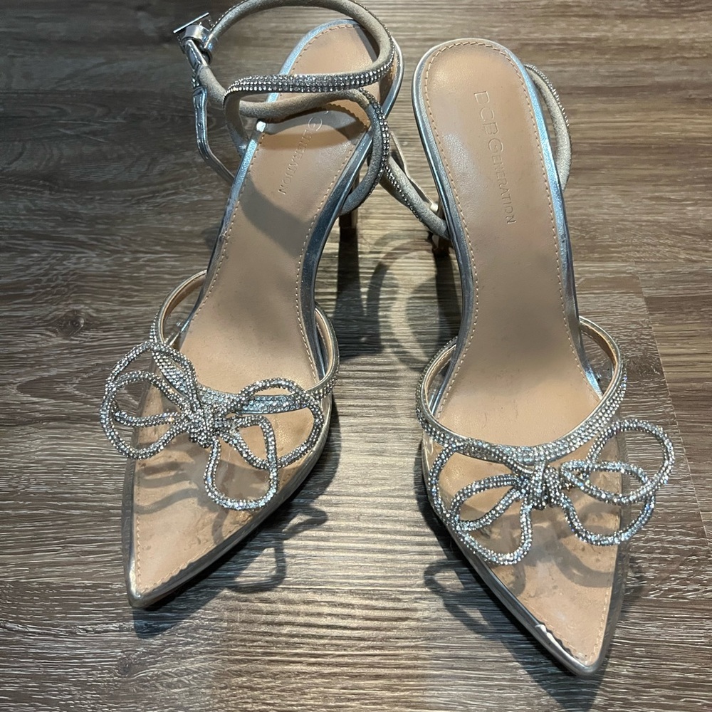 BCBGeneration pointed toe holiday bling stiletto